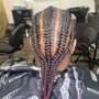 6-8 Feed in Braids