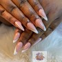 Gel Manicure w/ French tips