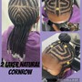 Cornrows-Faded Hair Cut (Hair on Top) Large