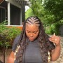 Half braided/weave