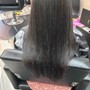 Natural hair shampoo& style long hair