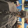 Extended Braided Ponytail W Design