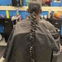 Extended Braided Ponytail W Design