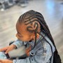 1/2 French Braids 1/2 Box braids