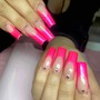 Acrylic full set (MEDIUM 1 gel color)