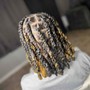 Smedium soft locs with rubber bands