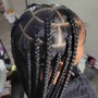 Large Knotless Box Braids