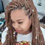 Crochet Braids on cornrow.