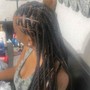 Knotless bohemian bob