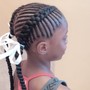 Kid's Braids w hair added