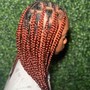 Medium knotless braids