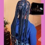 Medium knotless Braids