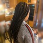 Small Box Braids - Mid back