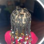 Medium Box Braids -Mid back