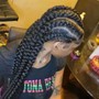 Medium knotless braids