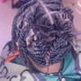 Small Amount of Box braids(NO WEAVE)