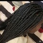 Jumbo knotless braids