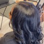 sew-in extension Takedown, wash and blowdry