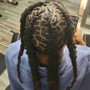 Loc braid style