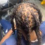 Loc braid style