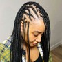 Tribal Braids with Regular Braids