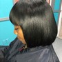 Flat Iron/Relaxed hair/includes shampoo