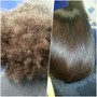 Flat Iron/Relaxed hair/includes shampoo