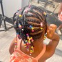 Medium Knotless Braids Midback