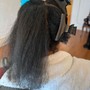 Half Up Half Down Partial Weave