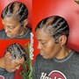 Cornrow ponytail