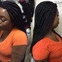 Large knotless braids