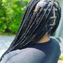 Large Box Braids midback