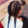 Kid's 2 Feed In Braids