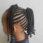 Medium Cornrows + knotless