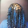 Large faux locs