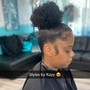 Curly Updo (Bun w/ Bangs)