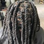 Loc Wash Retwist, Hot oil Treatment (long)