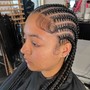 One Layer Stitch Braids/Knotless In Back