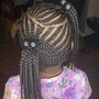 Cornrow braid down for wig install