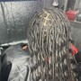 Sew-in ( leave out hair)