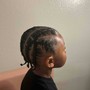 Men Cornrows with design