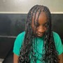 Half up Half down Braids (Kids 8/ up)