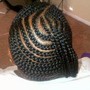 Medium Cornrows Side Braids