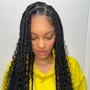 Natural Hair Stitch Braids