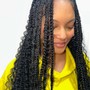 Natural Hair Stitch Braids