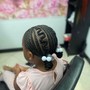 Kid's  braids with weave