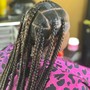 Large Knotless box braids hair included