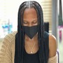 Large Knotless box braids hair included