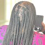 Large Knotless box braids hair included