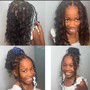 Kids Bohemian knotless braids (Meduim)